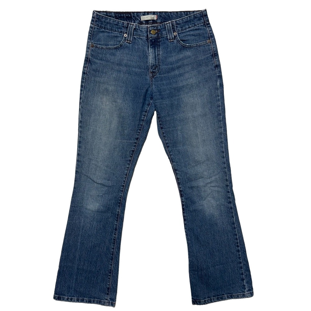 Vintage Levis 525 Jeans Womens 8 M Boot Cut Blue Stretch Denim Zip Fly Retro Y2K
